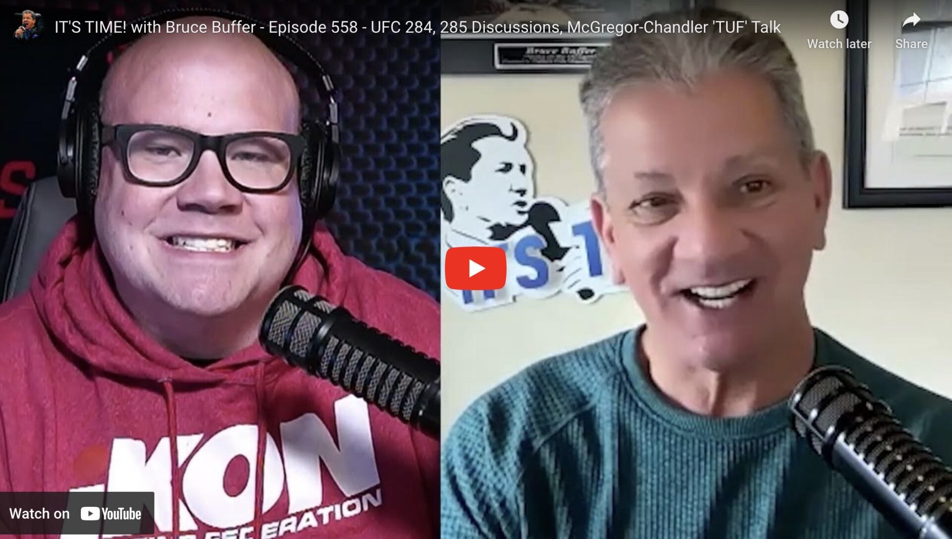 IT’S TIME! with Bruce Buffer – Episode 558 – UFC 284, 285 Discussions, McGregor-Chandler ‘TUF’ Talk