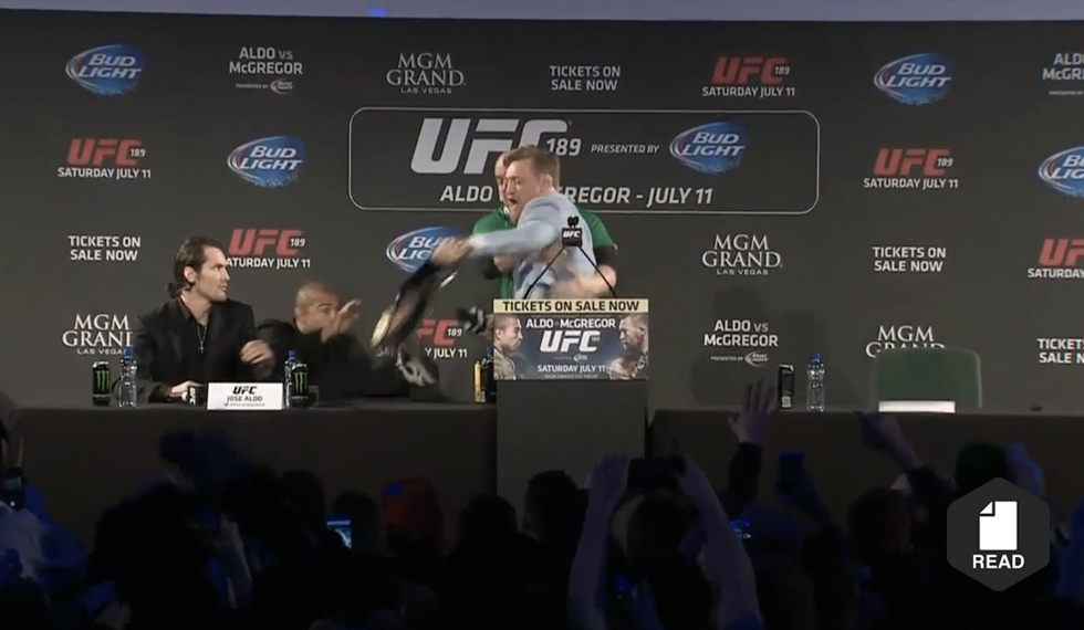 McGregor and Aldo Climax in Dublin